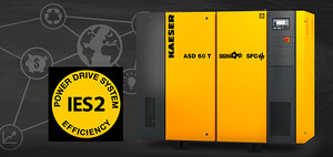 ASD series rotary screw compressors with high-efficiency synchronous reluctance motor.