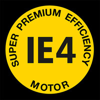 Super premium efficiency drive motor IE4 logo
