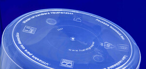 Bottom of a plastic bottle produced by Fürst GmbH