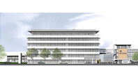 Computer animation of the new administration building at Kaeser Kompressoren