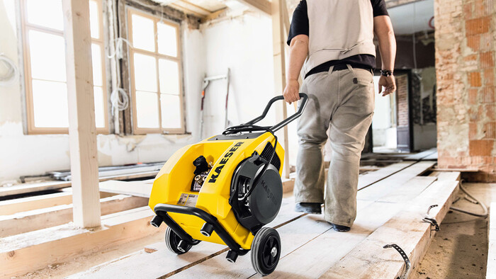 The portable version of the i.Comp 3 reciprocating compressor from Kaeser Kompressoren.