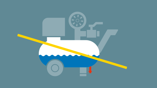 The i.Comp 3 utilises new technology to evaporate accumulating condensate.
