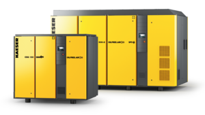 เครื่องปั๊มลมแบบสกรูโรตารีปราศจากน้ำมันที่มีระบบระบายความร้อนด้วยน้ำ