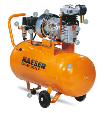 เค้าโครงชิ้นส่วนคอมเพรสเซอร์อุตสาหกรรม รุ่น CLASSIC