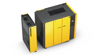 เครื่องปั๊มลมแบบสกรูโรตารี CSDX พร้อมเครื่องทำลมแห้งเสริม