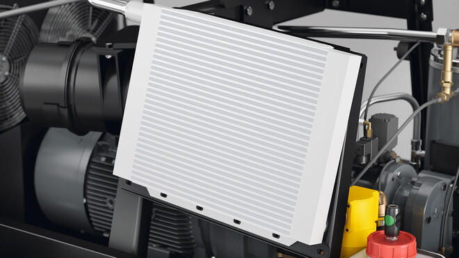 มีการติดตั้งระบบระบายความร้อนอากาศอัดในตัวเป็นมาตรฐานในปั๊มลมเคลื่อนที่ MOBILAIR จาก KAESER KOMPRESSOREN