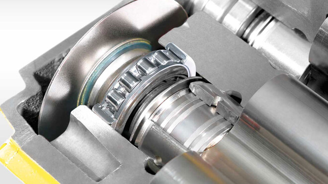 โบลเวอร์โรตารีแบบลอน KAESER พร้อมตลับลูกปืนที่ทนทานสูงสุด