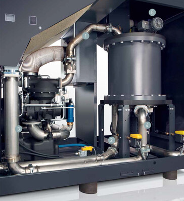 แผนภาพการติดตั้งเครื่องทำลมร้อนแบบหมุน i.HOC